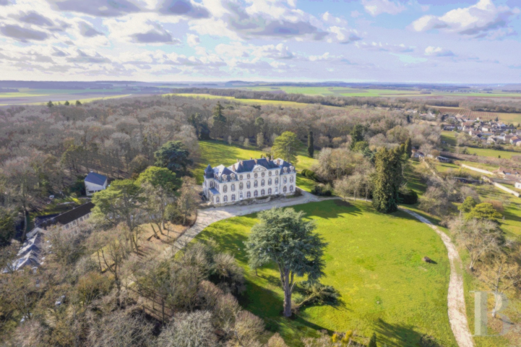Stone château in the French countryside
