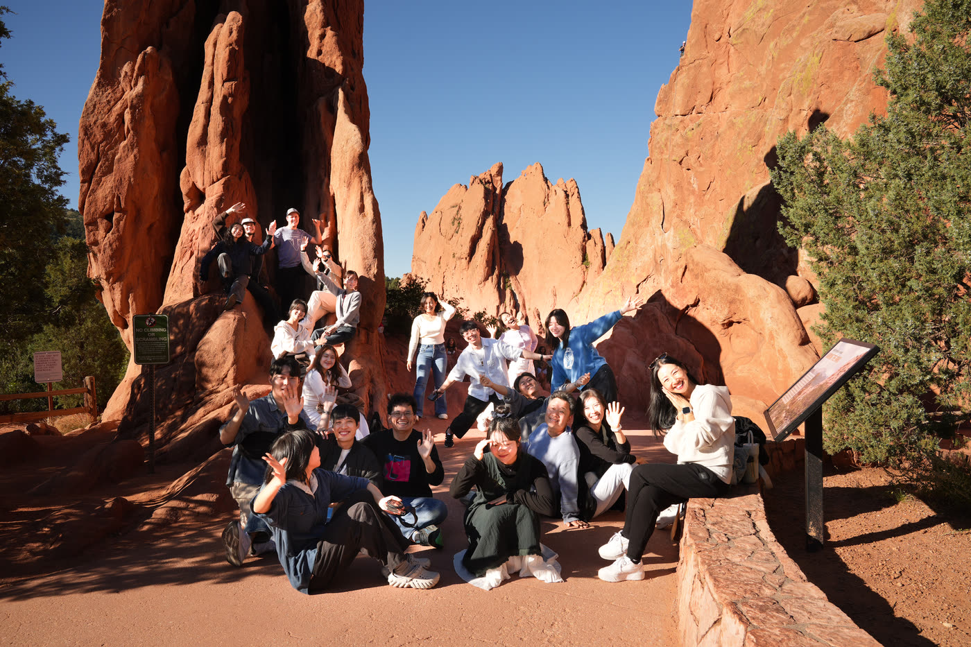YWAM Château students together — bilingual Korean–English community